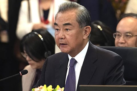 FILE - Chinese Communist Party's foreign policy chief Wang Yi speaks during the ASEAN Foreign Ministers' Meeting in Jakarta, Indonesia, Thursday, July 13, 2023. (Photo | AP)