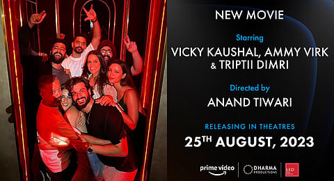 Vicky Kaushal, Triptii Dimri, Ammy Virk, Neha Dhupia and others star in Anand Tiwari's 'Mere Mehboob Mere Sanam'. (Photos | Neha Dhupia Twitter)