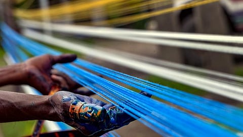 Kite thread, manjha. 