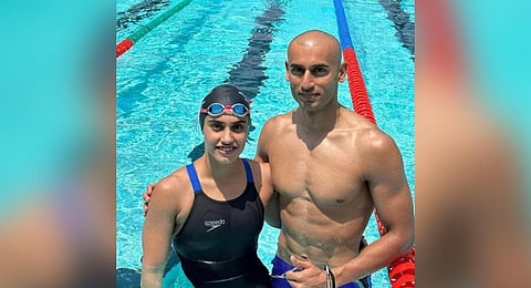 Virdhawal Khade and  Rujuta.