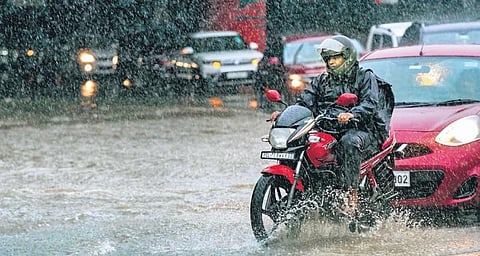 IMD has predicted more rain over the next few days in Delhi and adjoining areas. (Photo | PTI)
