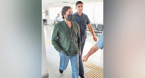 ​  Businessman Dinesh Arora at Rouse Avenue Court on Friday | PTI  ​