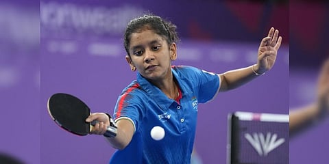 Sreeja Akula in action. (File Photo | PTI)