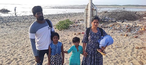 Following an inquiry, they were identified as Prateep (36) along with his wife Mery (36) and their two children, Krithika (7) and Krishmika (4), hailing from the Vavuniya region in Sri Lanka.