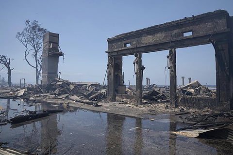Wildfire wreckage on the Hawaiian island of Maui. (Photo | AP)