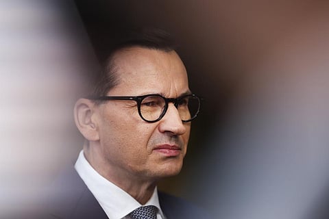 FILE - Poland's Prime Minister Mateusz Morawiecki is introducing a referendum asking if the country would agree to let in illegal immigrants from M-E and Africa. (Photo | AP)