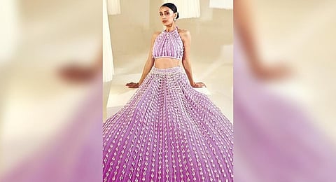 The Jhoomar Festive 2023 collection pays homage to the forthcoming festive season dipped in majestic pearl detailing.