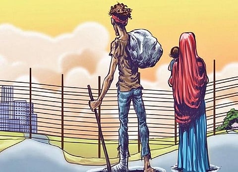 The sharp rise in urban unemployment shows the phenomenon of reverse migration of workers going back home to the villages from cities has again become pronounced.