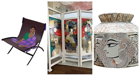 Some of the creations from Art Out of the Box. (Photo | Express)