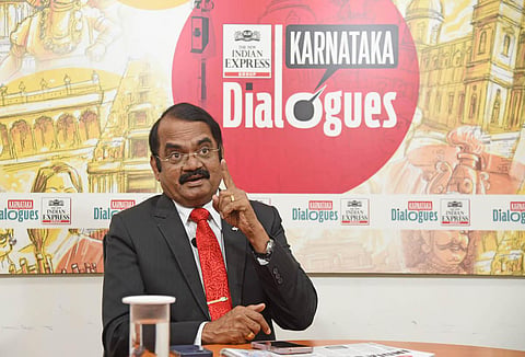 Mylaswamy Annadurai former director of ISRO Satellite Centre. (Photo | Vinod Kumar T)