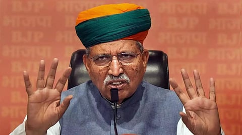 FILE - Union Law Minister and Bikaner MP Arjun Ram Meghwal. 