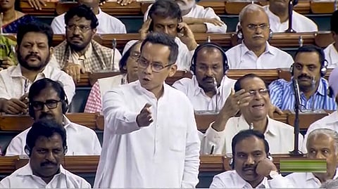 Deputy Leader of Congress in the Lok Sabha Gaurav Gogoi 