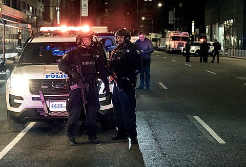 Image of US police officers used for representational purpose only. (Photo | AP)