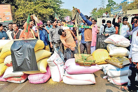BJP Krushak Morcha used for representational purposes only. | EXPRESS