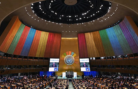 United Nations Secretary-General Antonio Guterres speaks at the SDG Summit on September 18, 2023, ahead of the 78th UN General Assembly. (Photo | AFP)