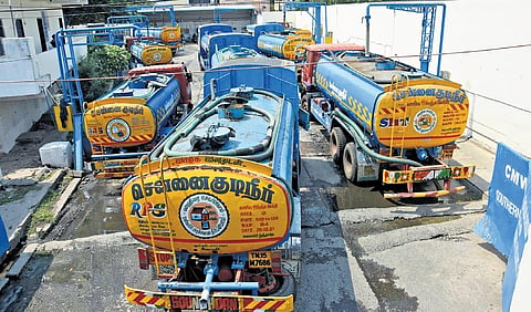 Image of tanker lorries used for representational purpose  | Ashwin Prasath