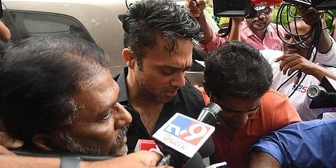 Tollywood Actor Navdeep attended for a Enquiry in a Drugs case at Hyderabad  Narcotic  Enforcement Wing  jn Hyderabad on Saturday