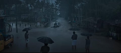 A scene from the trailer of the movie  '2018- Everyone is a Hero' (Photo | YouTube)