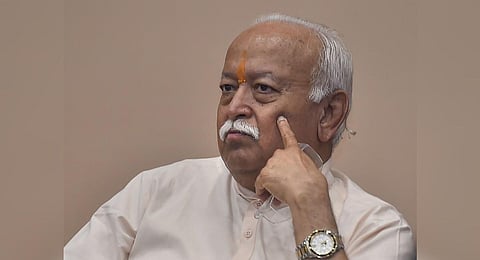 FILE - An image of RSS Chief Mohan Bhagwat, used for representational purposes only. (Photo | PTI)