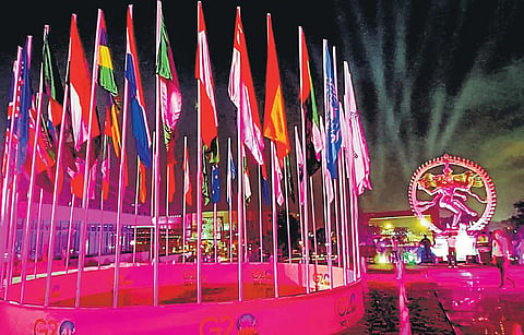 The decked up G20 Summit venue Bharat Mandapam. Image used for representational purpose. | PTI