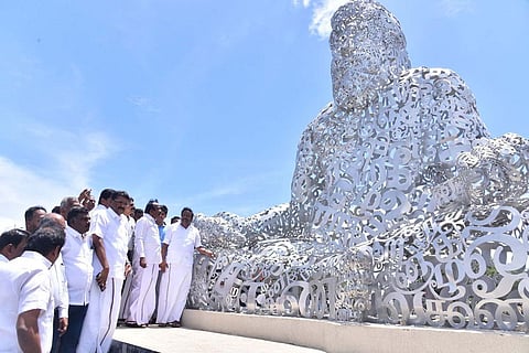 Municipal Administration Minister KN Nehru and Housing Minister S Muthusamy  inspected the smart city project works | Express