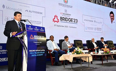 Minister for Information Technology Dr. Palanivel Thiaga Rajan took part in RIDGE'23  event | Express