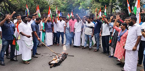 Youth Congress Kerala state president Rahul Mamkootathil arrested. (Photo | A Sanesh|  EPS)