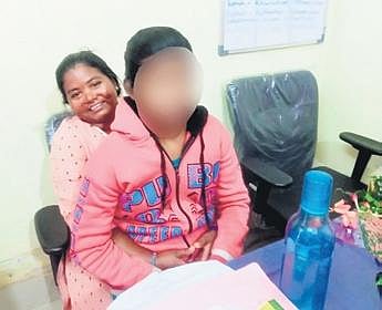 Ashabari with her daughter