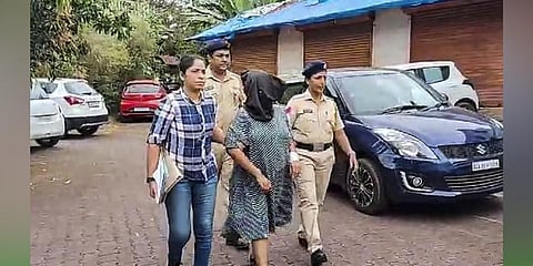Suchana Seth, CEO of Bengaluru-based The Mindful AI Lab, who is accused of killing her son, being brought to Mapusa Court in North Goa.