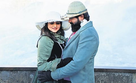 Rachita Ram and Srinagar Kitty in a still from the film