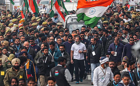 FILE: Congress leader Rahul Gandhi during the 'Bharat Jodo Yatra'. (Photo | PTI)