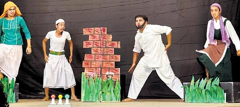 The skit by the students of Palakkad BSS Gurukulam HSS | Sovi Vidyadharan