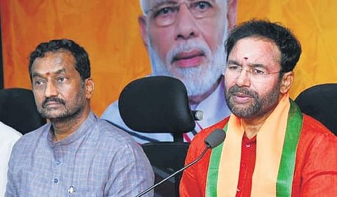 Telangana BJP president and Union Tourism Minister G Kishan Reddy