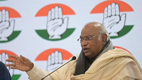 AICC President Mallikarjun Kharge. 