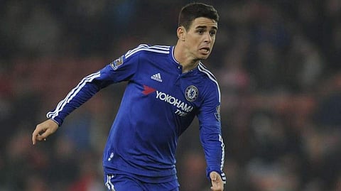 Former Chelsea midfielder Oscar 