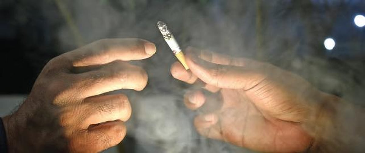 cigarette sharing Young friends a Stock Photo Refusing to Share Your Cigarettes