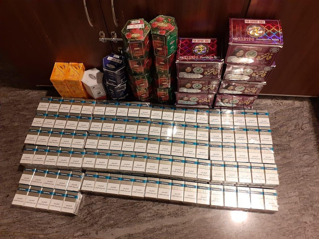 Imported cigarettes seized in bulk from flyers at Bengaluru airport