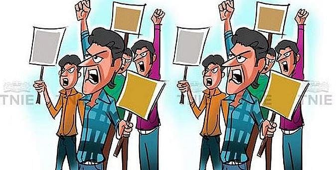 Govt school students boycotts class, stage protest against HM