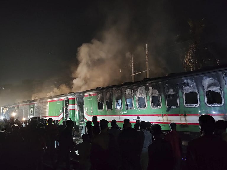 Bangladesh train arson: Opposition BNP leader among eight arrested ...