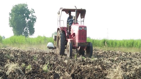 Paddy Farming : पुणे जिल्ह्यात भात रोपवाटिकेसाठी रान भाजणीला वेग
