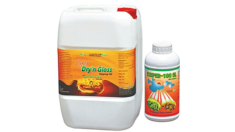 Keeper-100 S. L.' and 'Super Dry and Gloss Deeping Oil'