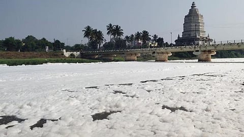 Pollution in Indrayani River