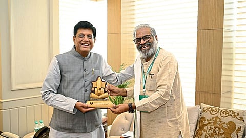 Commerce Minister Piyush Goyal and Agricultural Value Commission Chairman Pasha Patel