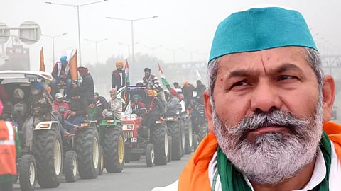 Rakesh Tikait Protest On Soybean in Madhya Pradesh
