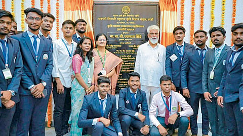 Agriculture Science Student with Dada Bhuse