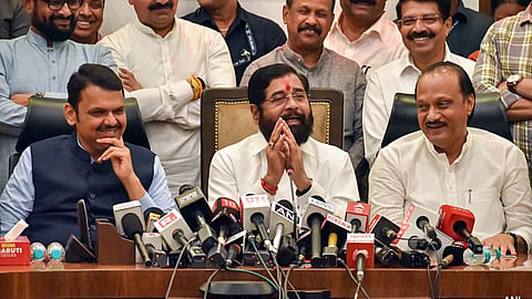 Eknath Shinde and Ajit Pawar Press Conference