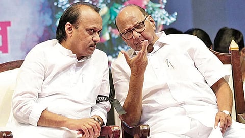 Ajit pawar Meets Sharad Pawar in Delhi 