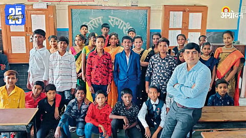 Santosh Jaybhaye and Students