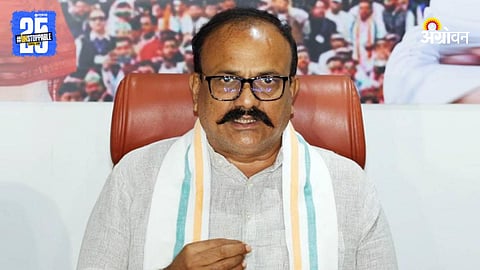 Congress state president Harshvardhan Sapkal