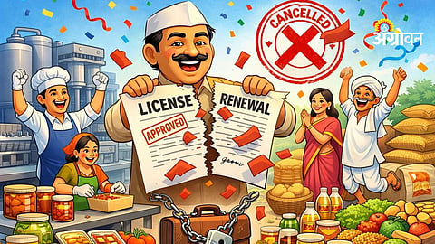 Food processing license renewal rule removed India